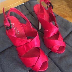 Aldo sexy red heels